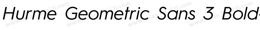 Hurme Geometric Sans 3 Bold字体转换